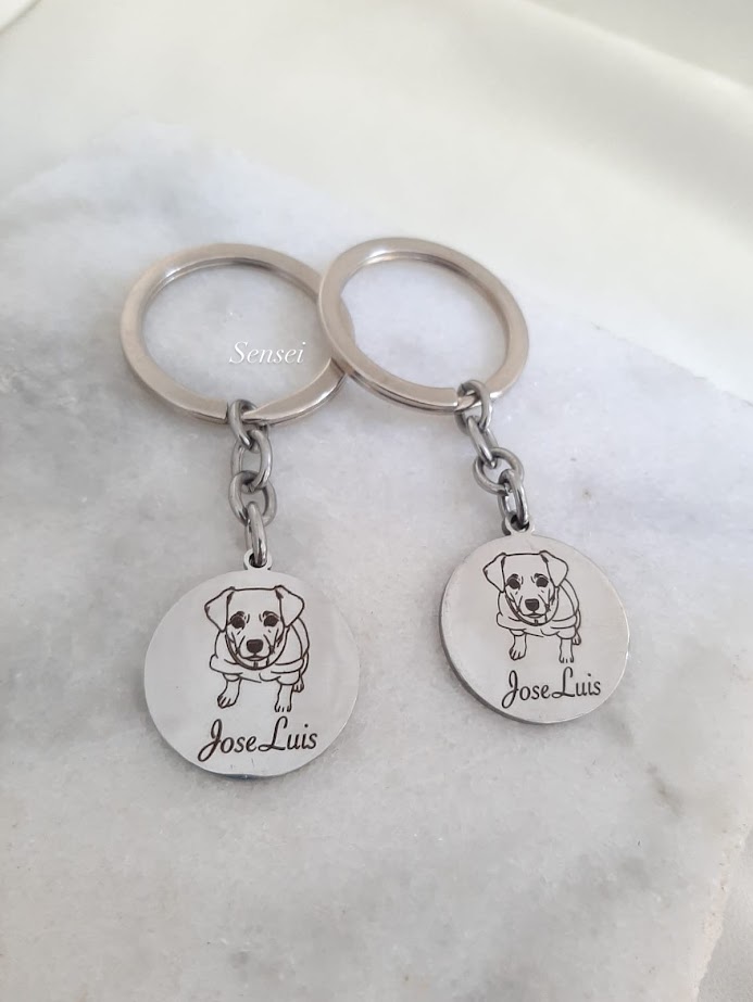 Llavero personalizado | 1 medalla